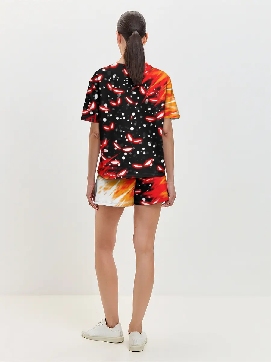 Женская пижама с шортами / HAZBIN HOTEL НОВОГОДНИЙ.