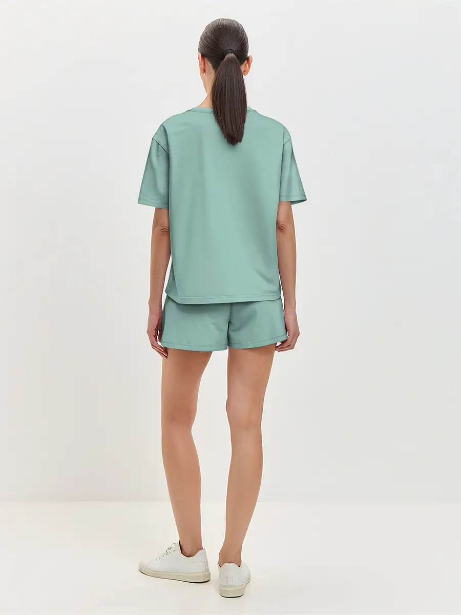 Женская пижама с шортами / Billie Eilish Mint Art