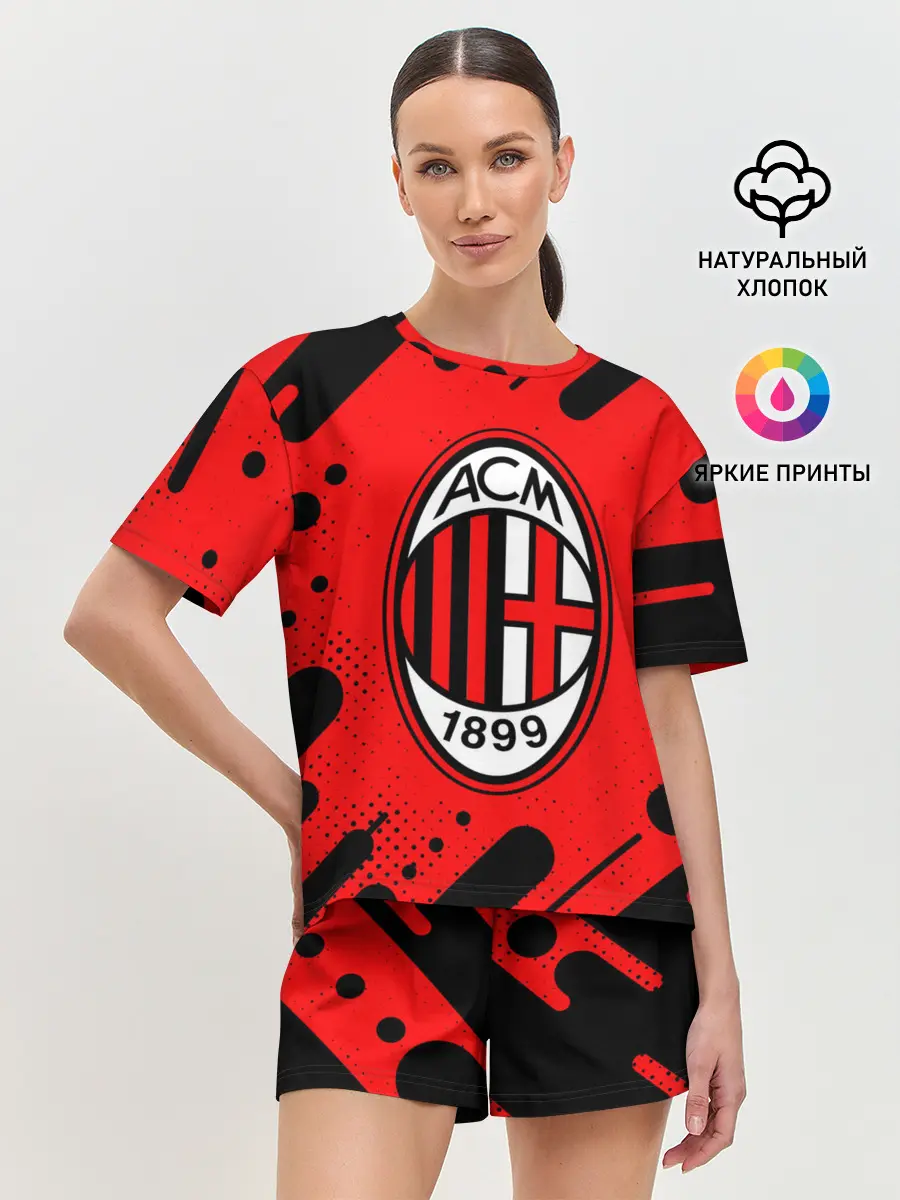 Женская пижама с шортами / AC MILAN / МИЛАН