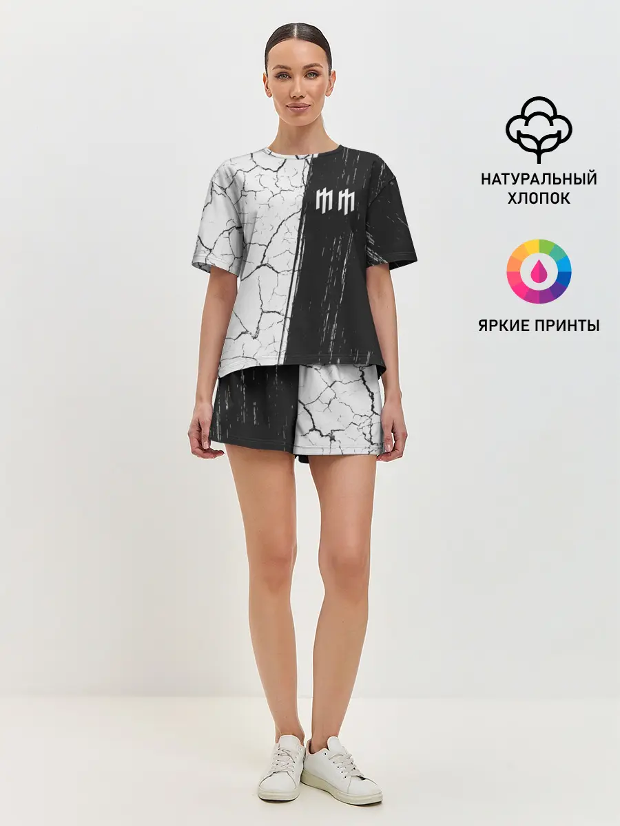 Женская пижама с шортами / MARILYN MANSON / М. МЭНСОН