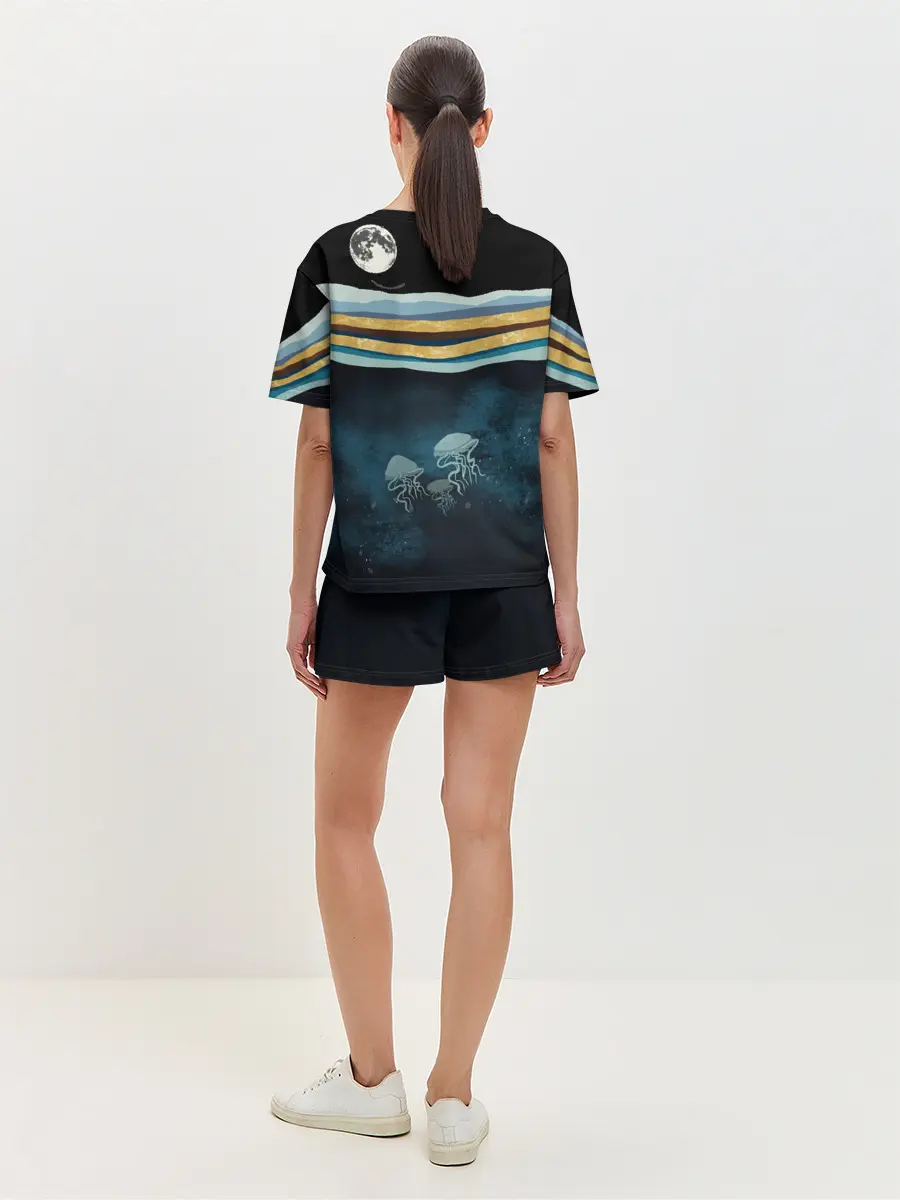 Женская пижама с шортами / Кит