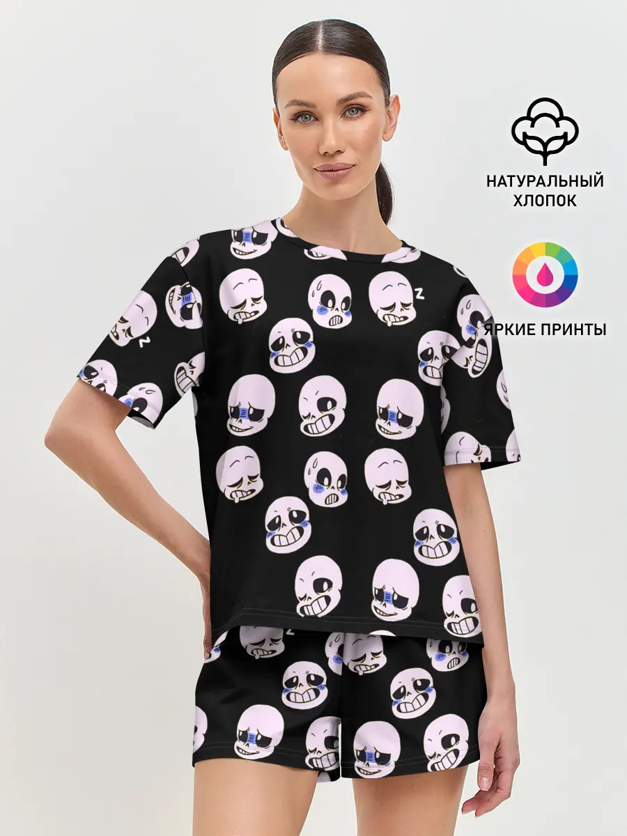 Женская пижама с шортами / Undertale