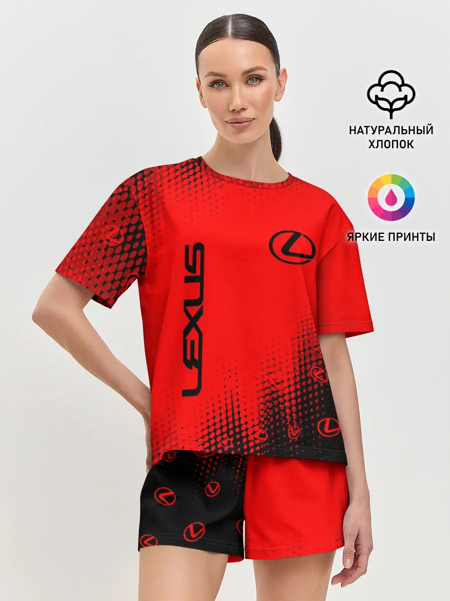 Женская пижама с шортами / LEXUS / ЛЕКСУС