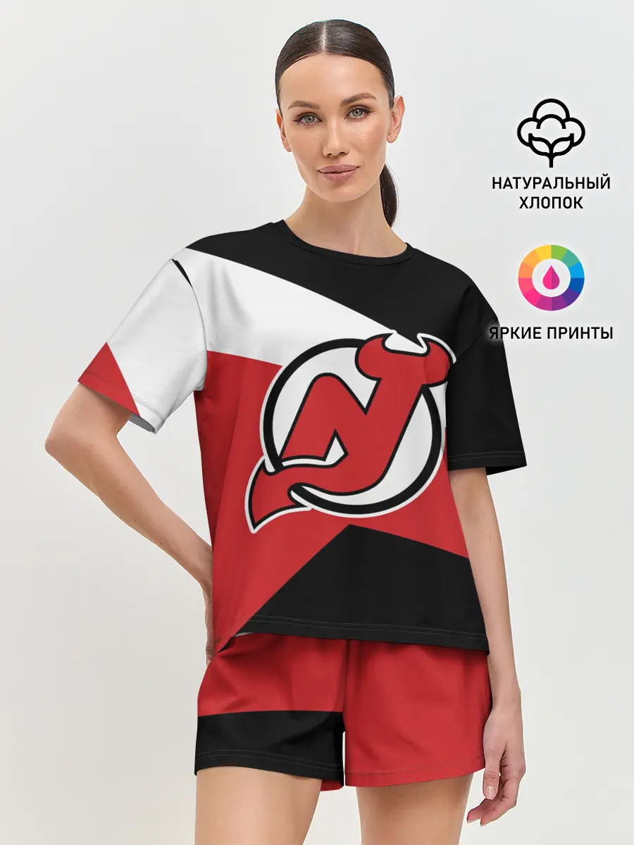 Женская пижама с шортами / Нью-Джерси Девилз
