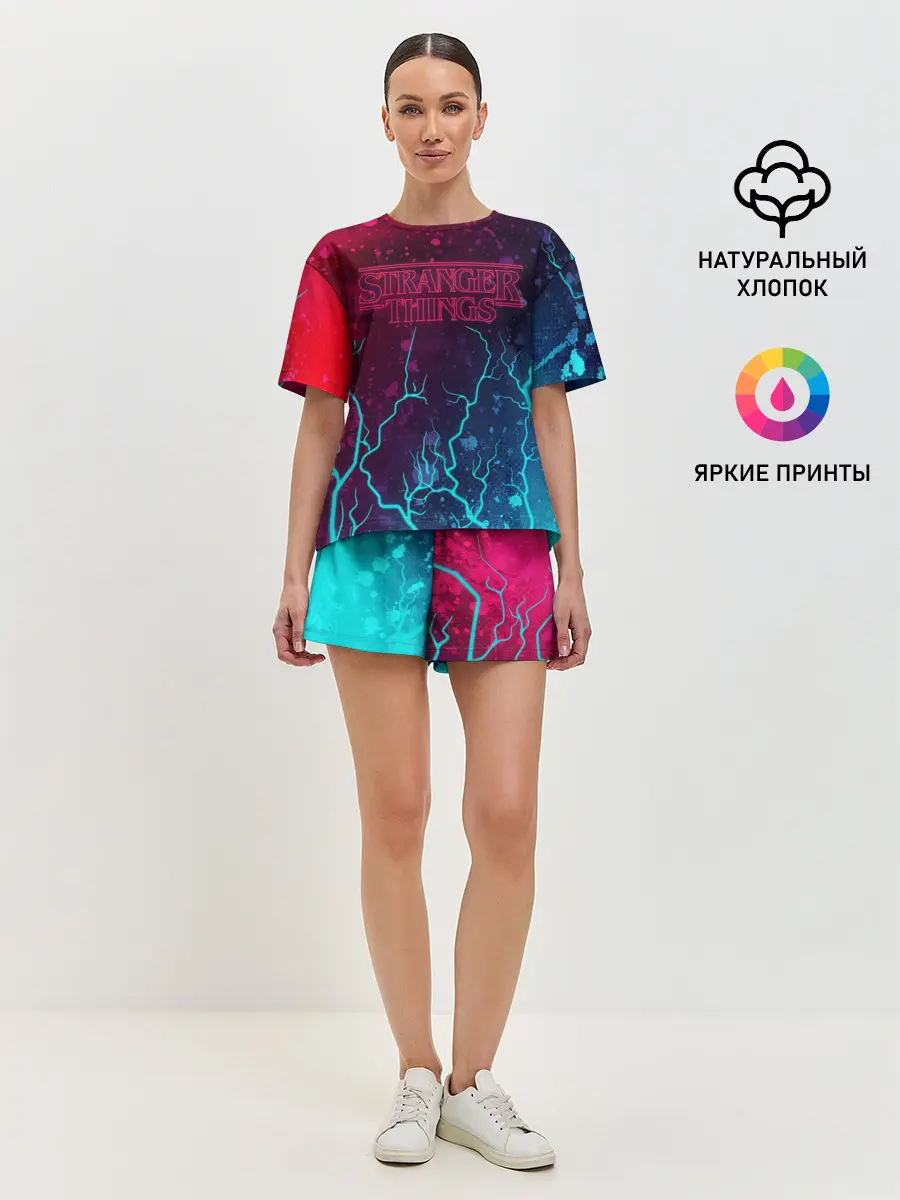 Женская пижама с шортами / ОЧЕНЬ СТРАННЫЕ ДЕЛА / STRANGER