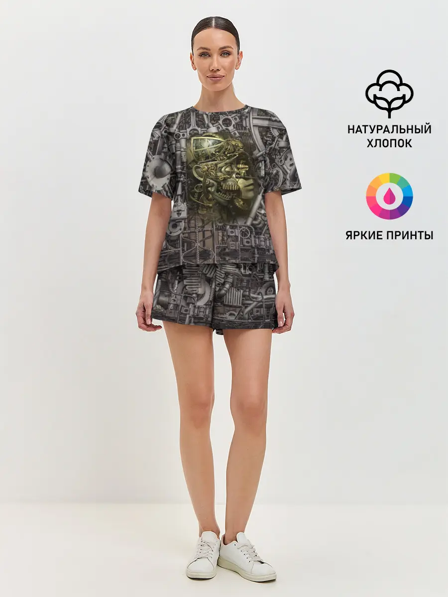 Женская пижама с шортами / механизмы