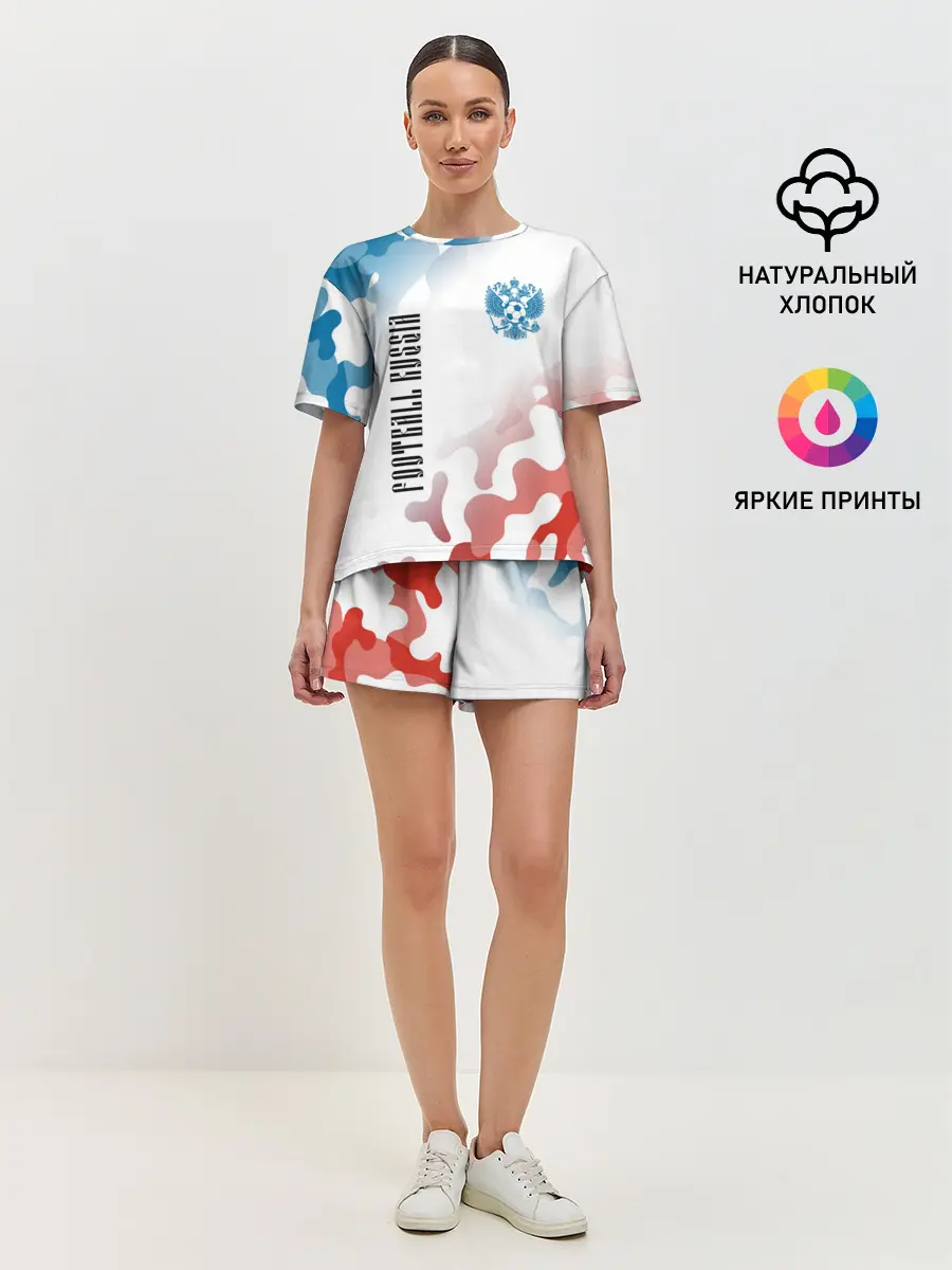 Женская пижама с шортами / FOOTBALL RUSSIA / Футбол