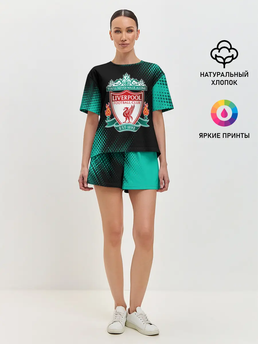 Женская пижама с шортами / LIVERPOOL / Ливерпуль