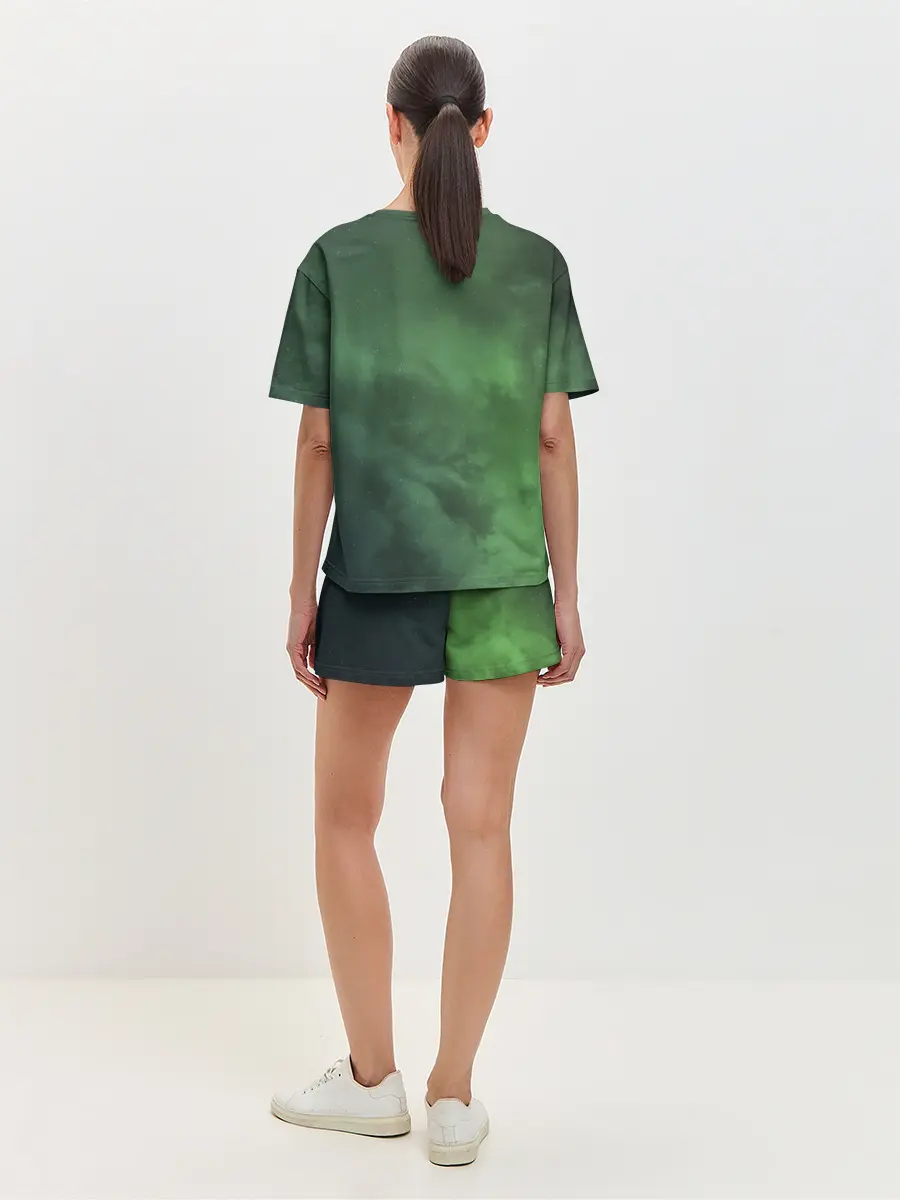 Женская пижама с шортами / Абстракция