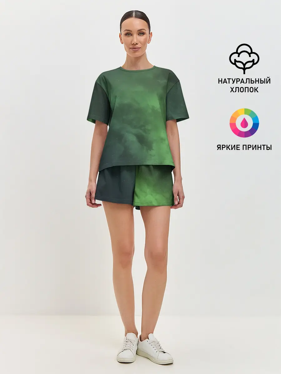 Женская пижама с шортами / Абстракция