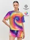 Женская пижама с шортами / TIE-DYE MULTICOLOR