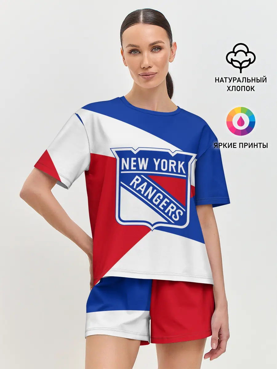 Женская пижама с шортами / Нью-Йорк Рейнджерс