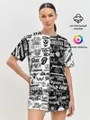 Женская пижама с шортами / Эмблемы Рок Групп