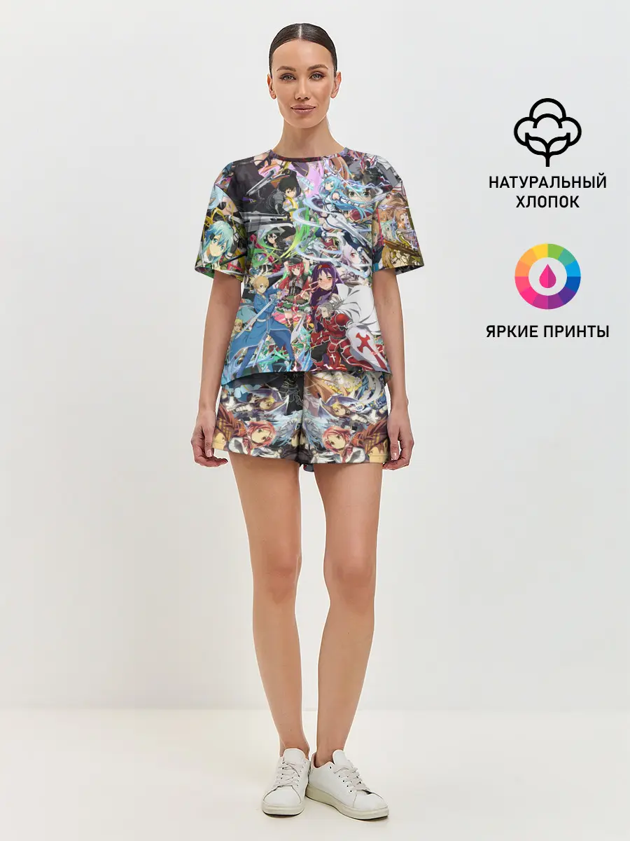 Женская пижама с шортами / Sword Art Online