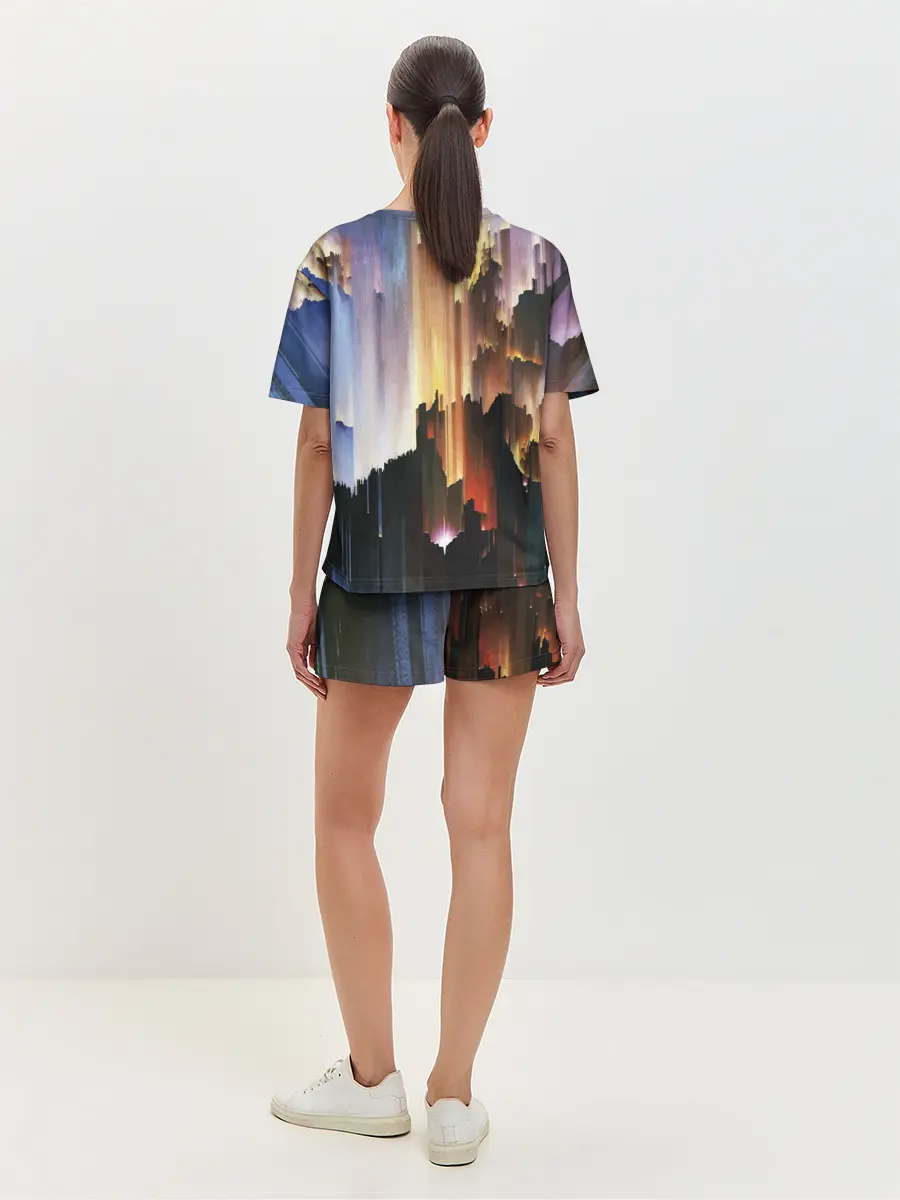 Женская пижама с шортами / Space