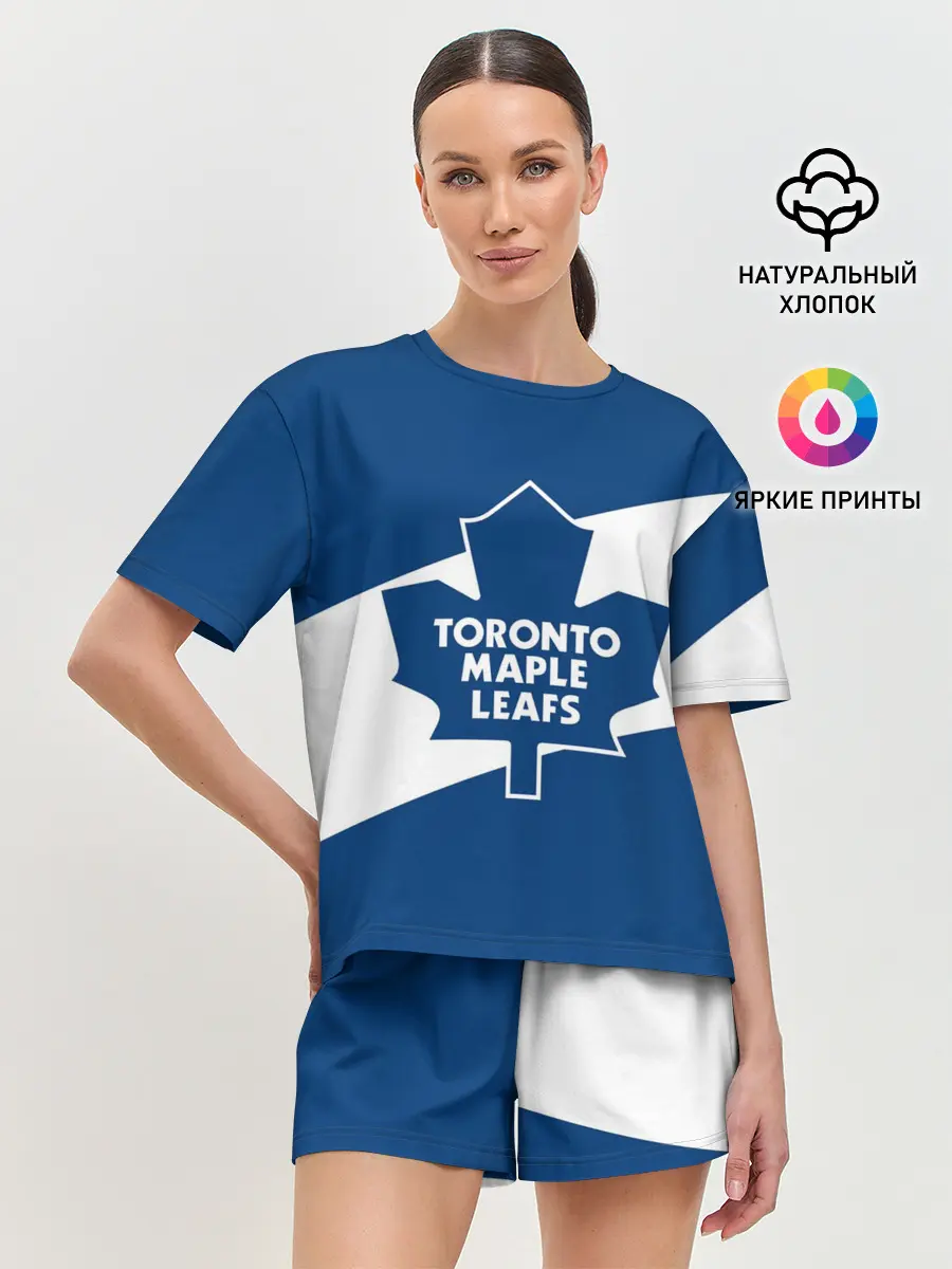 Женская пижама с шортами / Торонто Мейпл Лифс