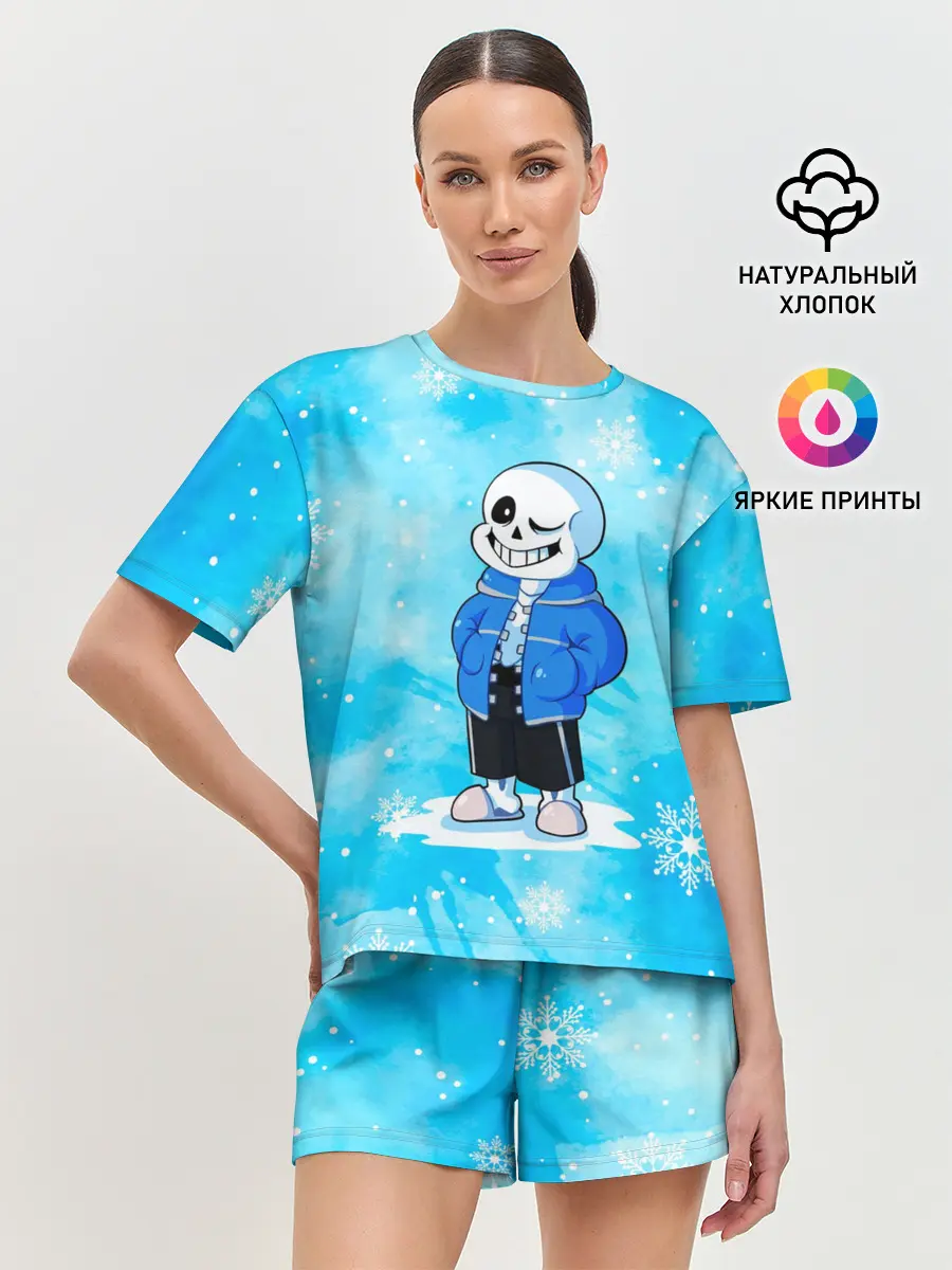 Женская пижама с шортами / UNDERTALE