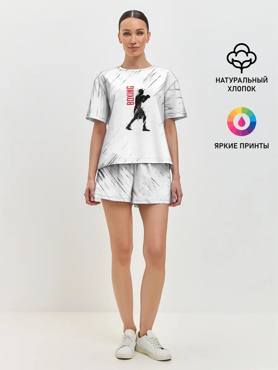 Женская пижама с шортами / Бокс