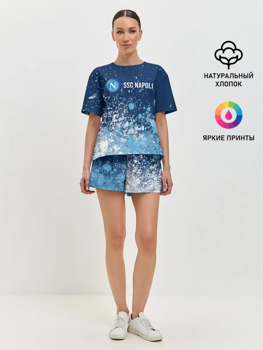 Женская пижама с шортами / SSC NAPOLI / Наполи