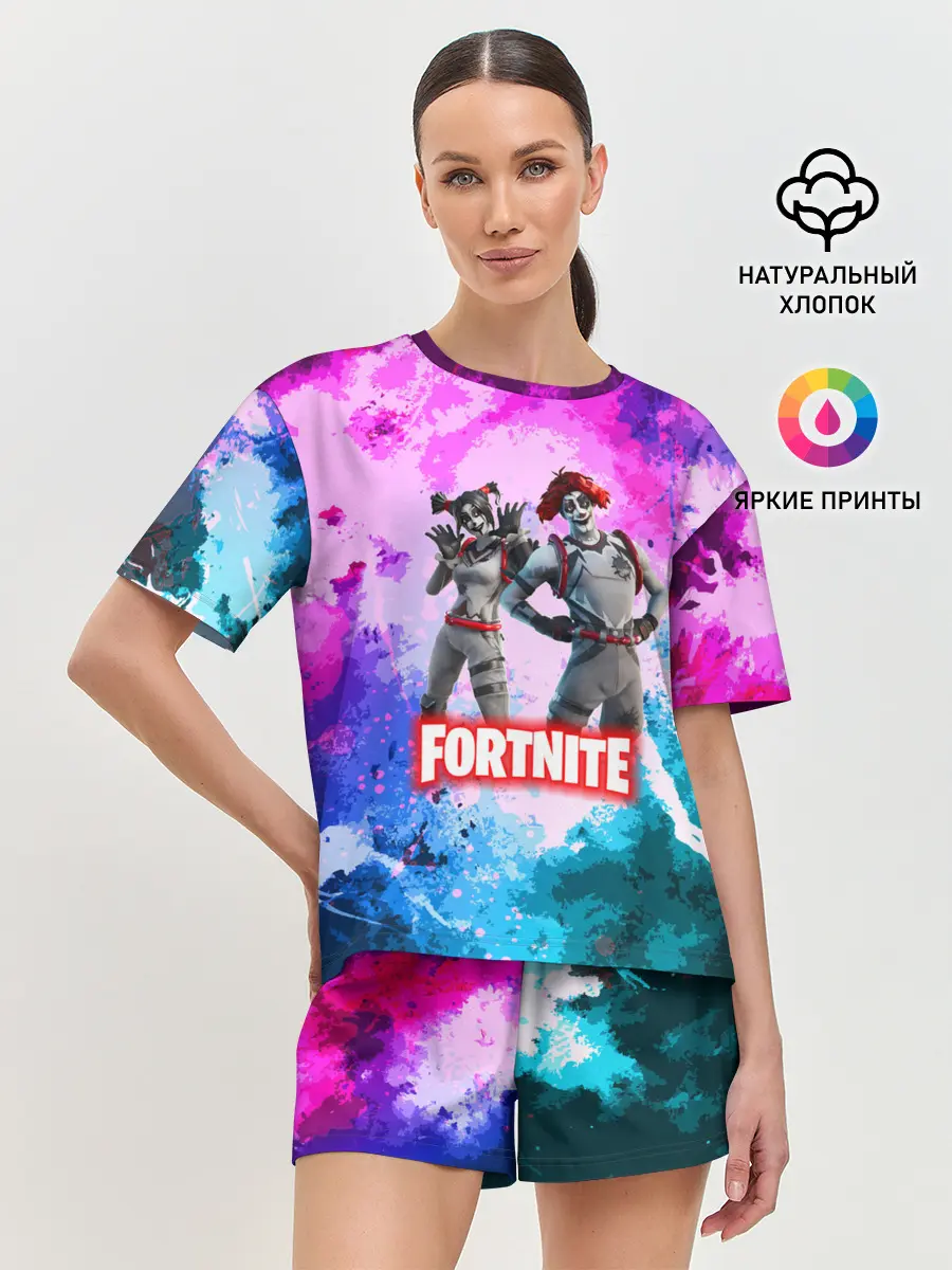 Женская пижама с шортами / fortnite