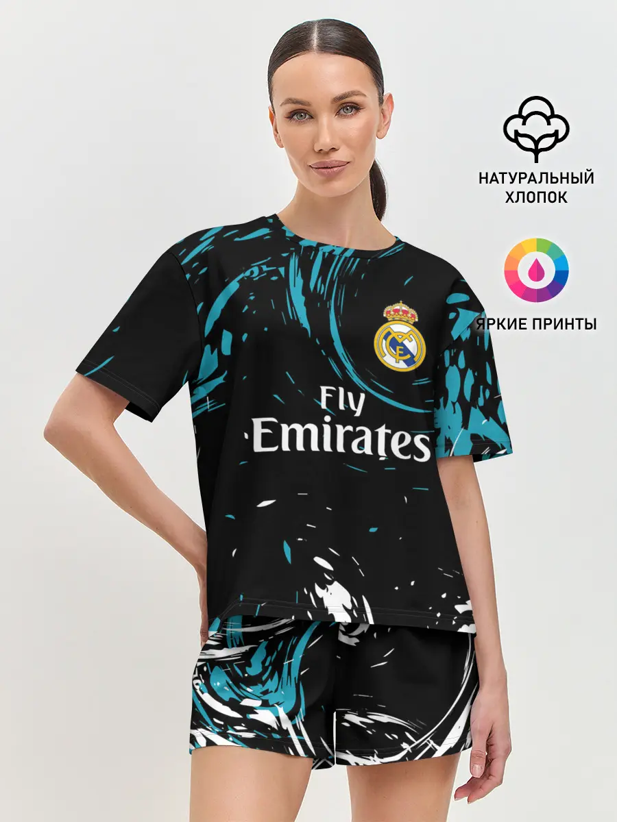 Женская пижама с шортами / REAL MADRID.