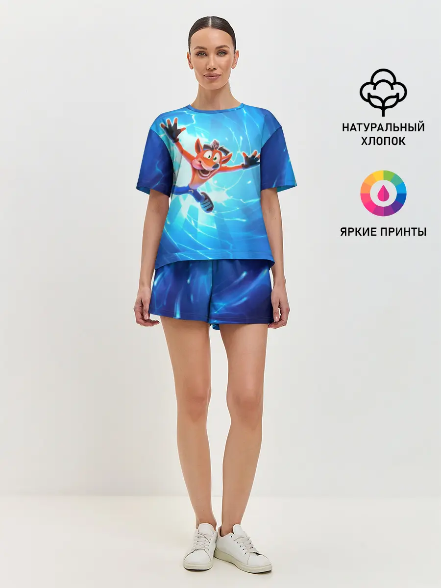 Женская пижама с шортами / Crash Bandicoot