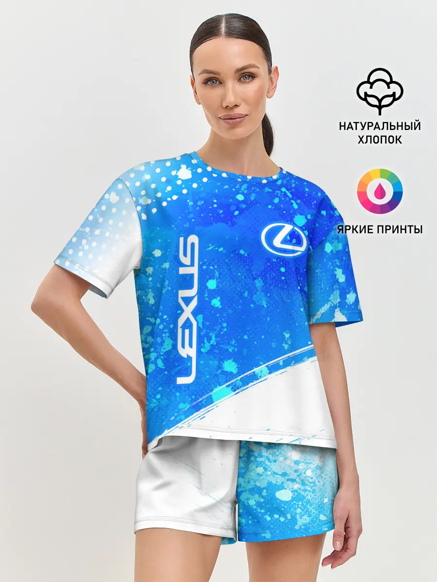 Женская пижама с шортами / LEXUS / ЛЕКСУС