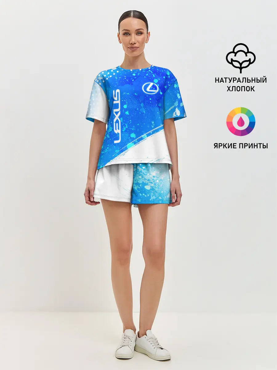 Женская пижама с шортами / LEXUS / ЛЕКСУС