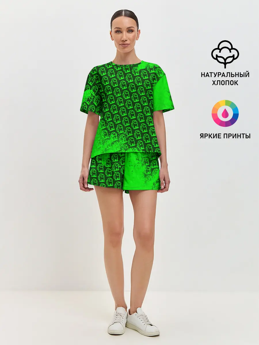 Женская пижама с шортами / AMONG US / АМОНГ АС