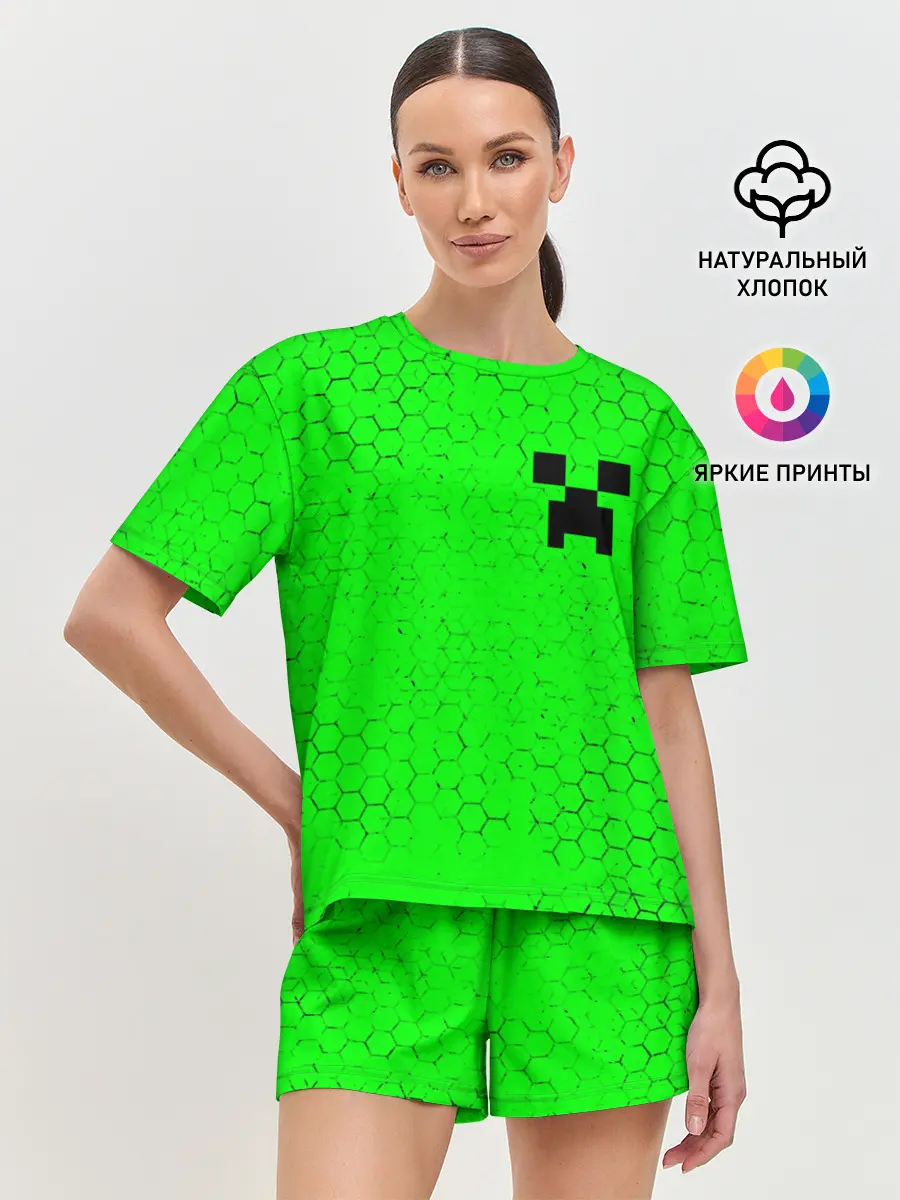 Женская пижама с шортами / MINECRAFT / МАЙНКРАФТ