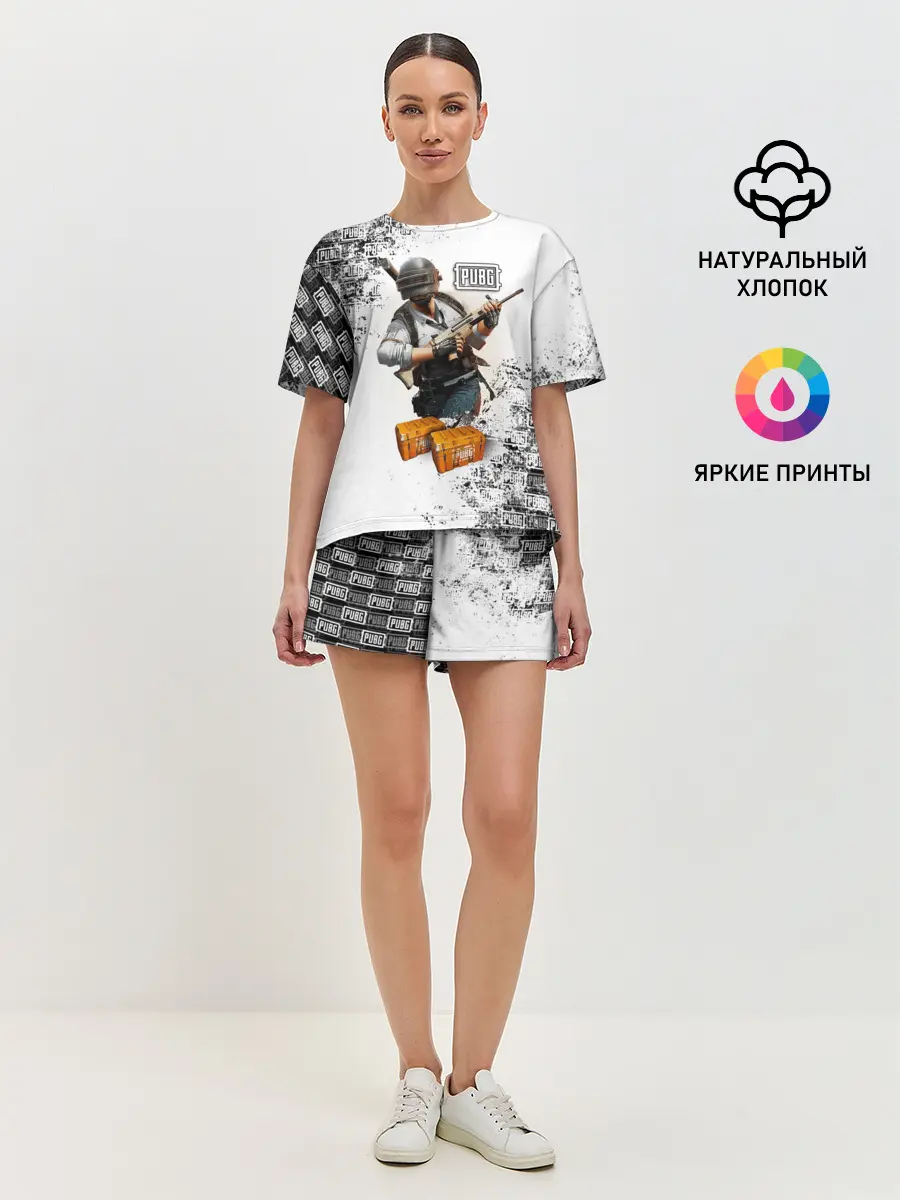 Женская пижама с шортами / PUBG