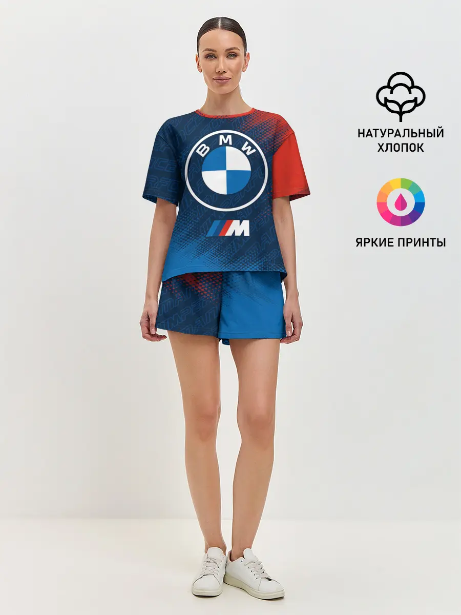 Женская пижама с шортами / BMW / БМВ