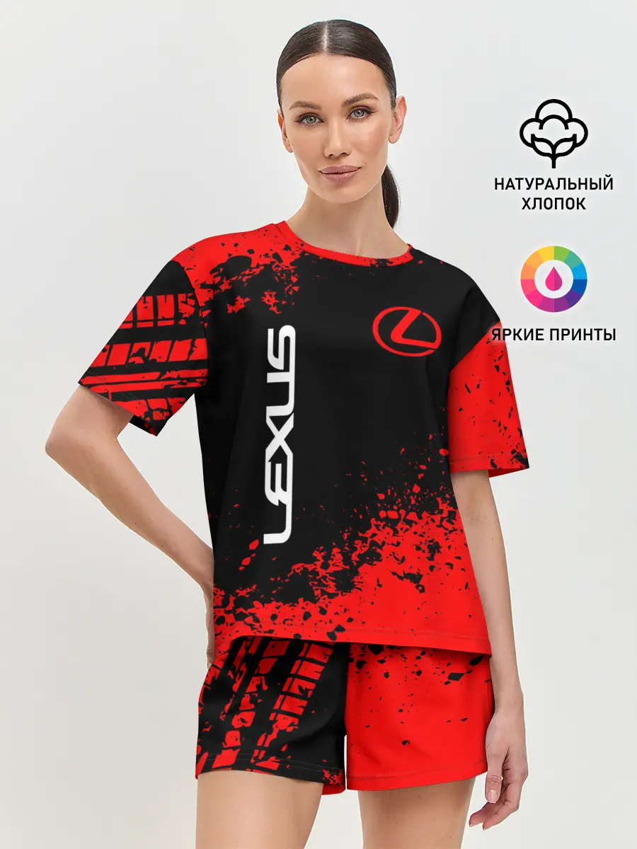 Женская пижама с шортами / LEXUS.