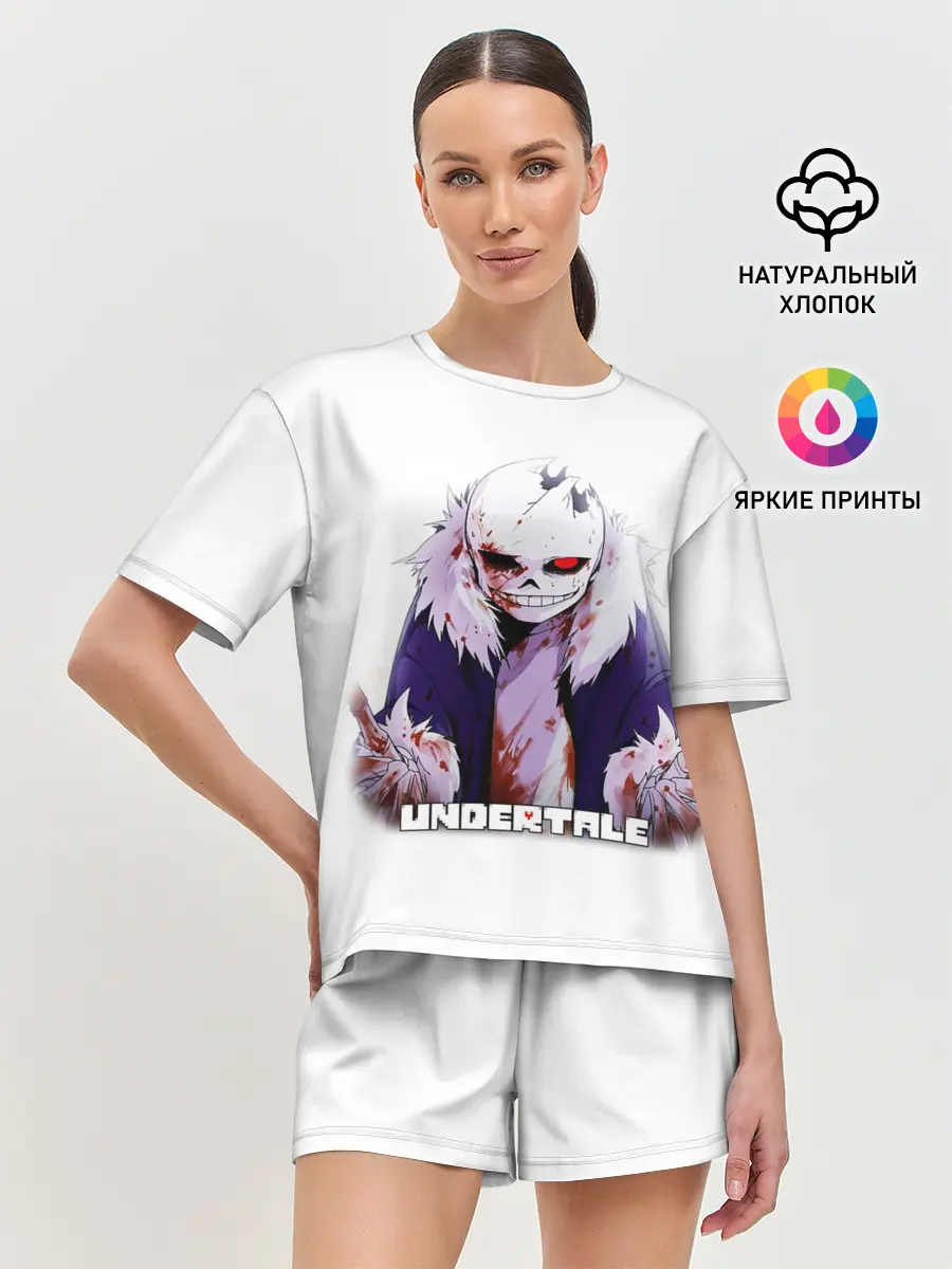 Женская пижама с шортами / UNDERTALE