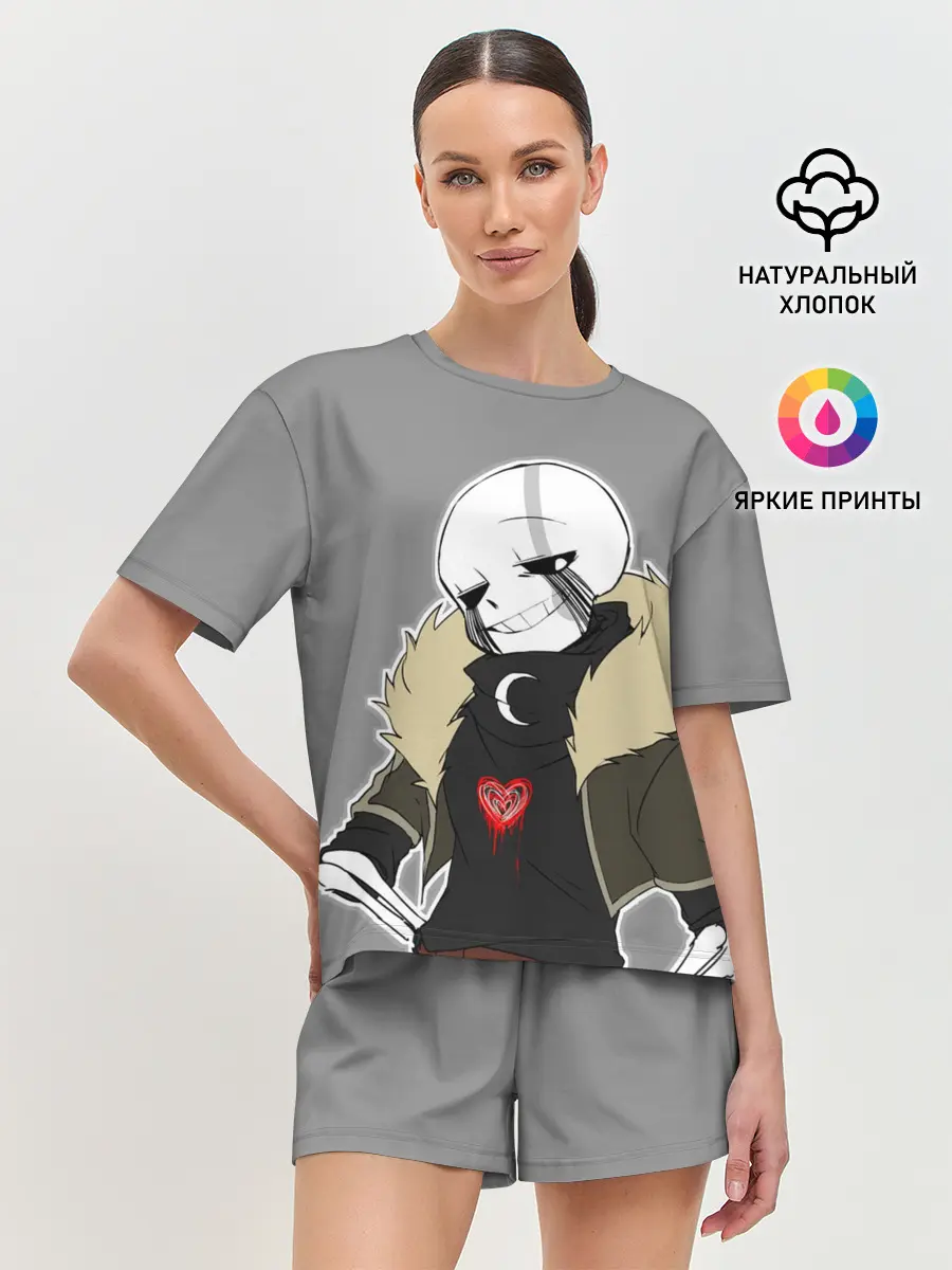 Женская пижама с шортами / UNDERTALE