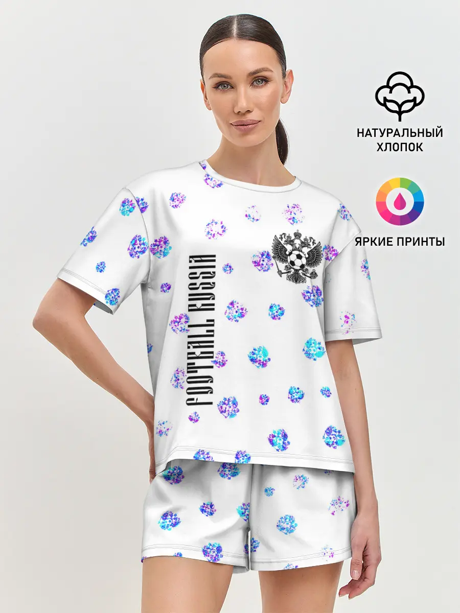 Женская пижама с шортами / FOOTBALL RUSSIA / Футбол