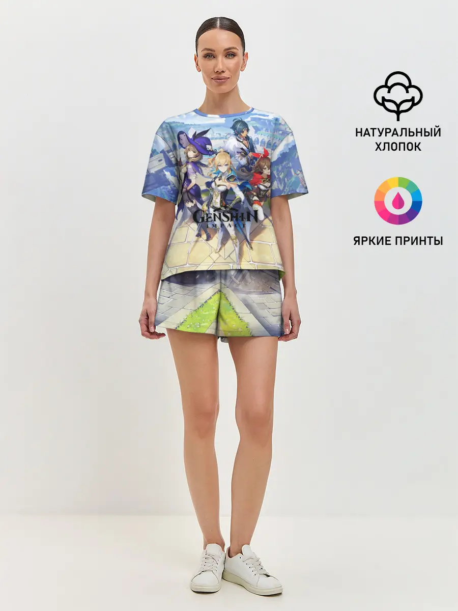 Женская пижама с шортами / GENSHIN IMPACT