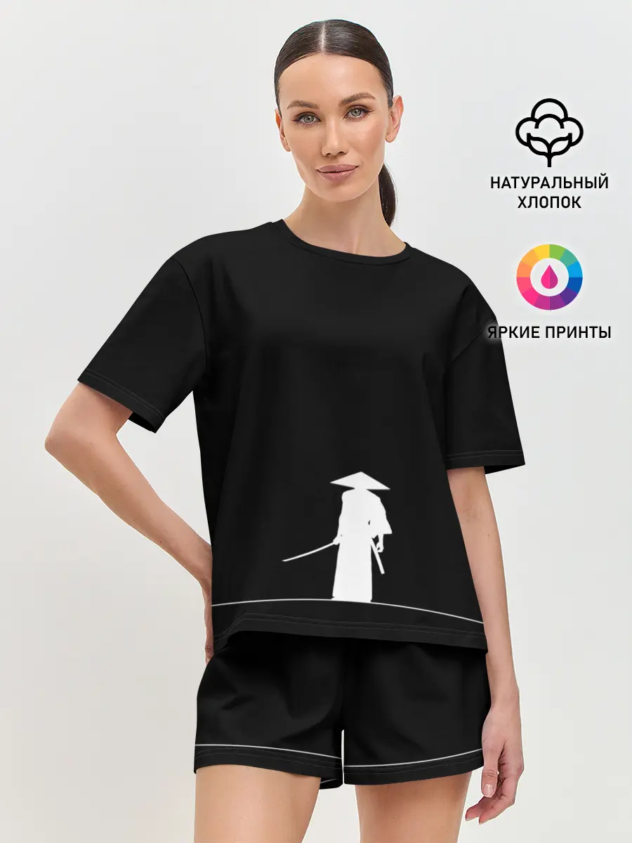 Женская пижама с шортами / Одинокий самурай