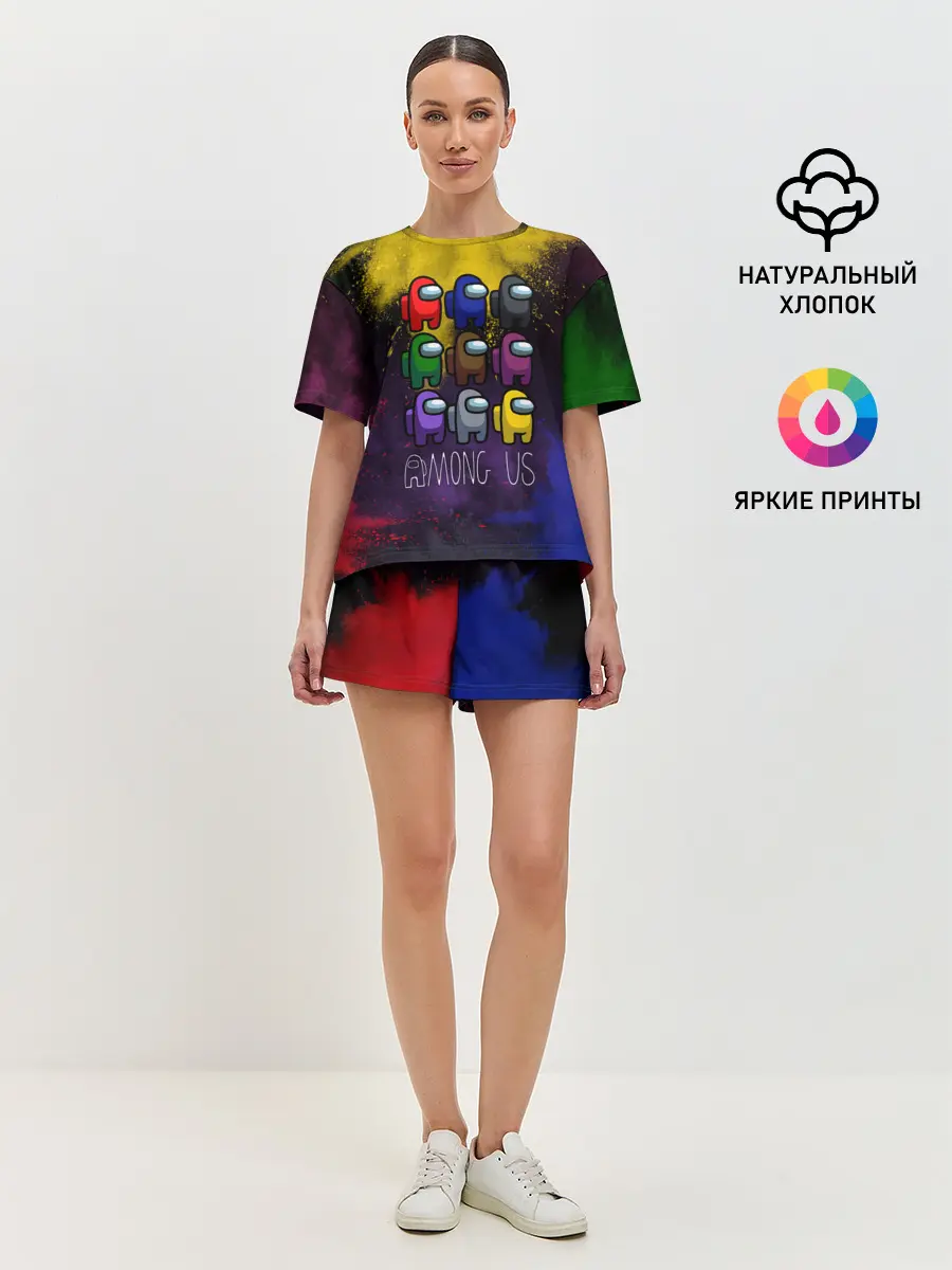 Женская пижама с шортами / AMONG US.