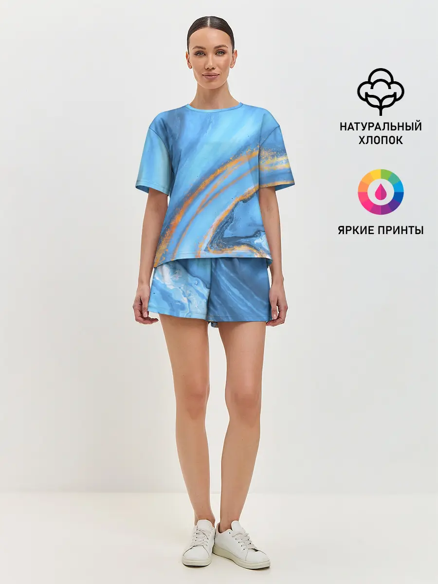 Женская пижама с шортами / Краски