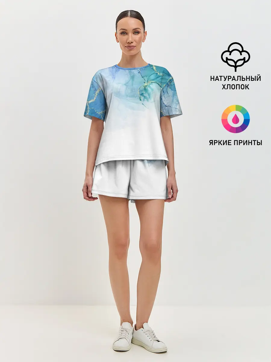 Женская пижама с шортами / Краски