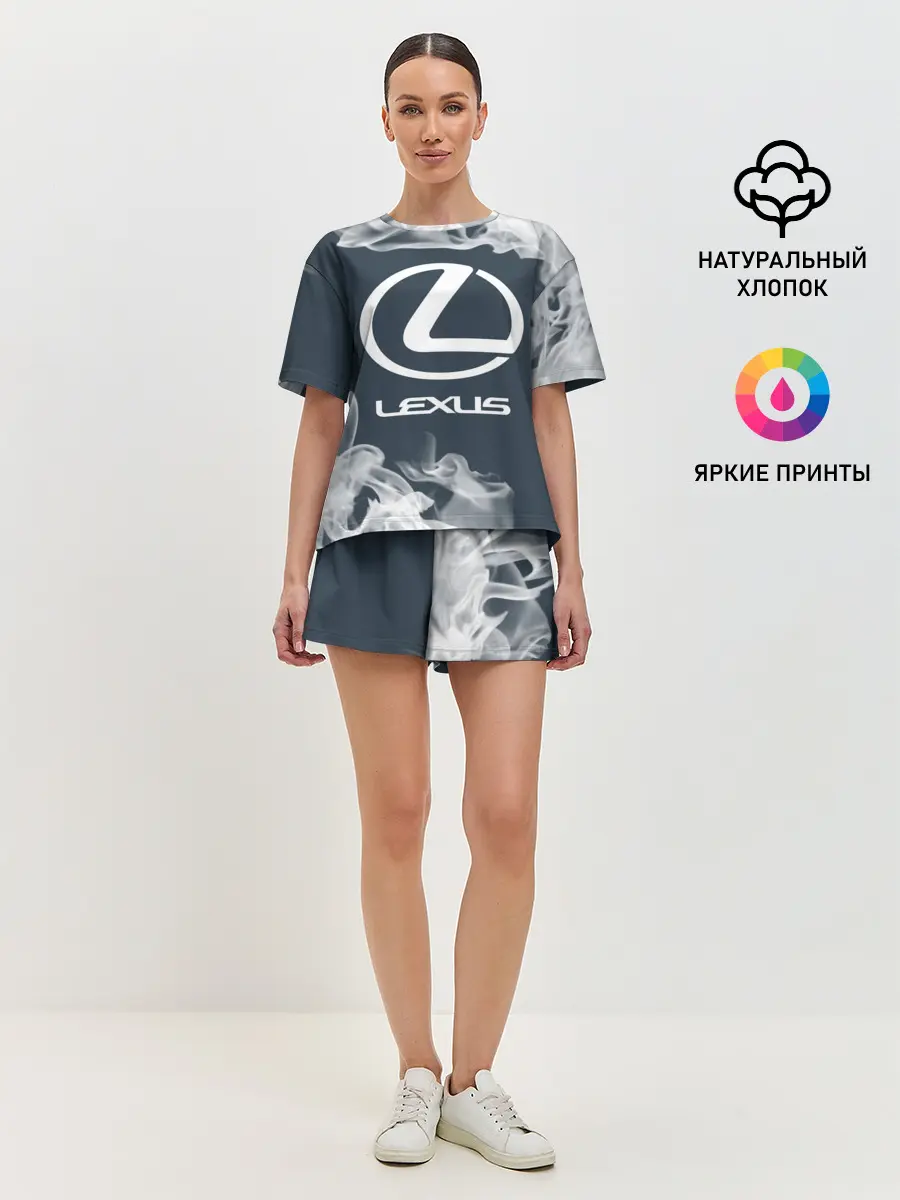 Женская пижама с шортами / LEXUS / ЛЕКСУС