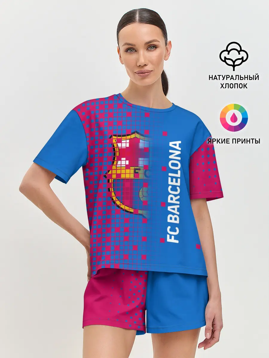 Женская пижама с шортами / FC BARCELONA