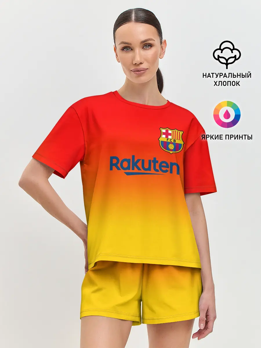 Женская пижама с шортами / FC BARCELONA