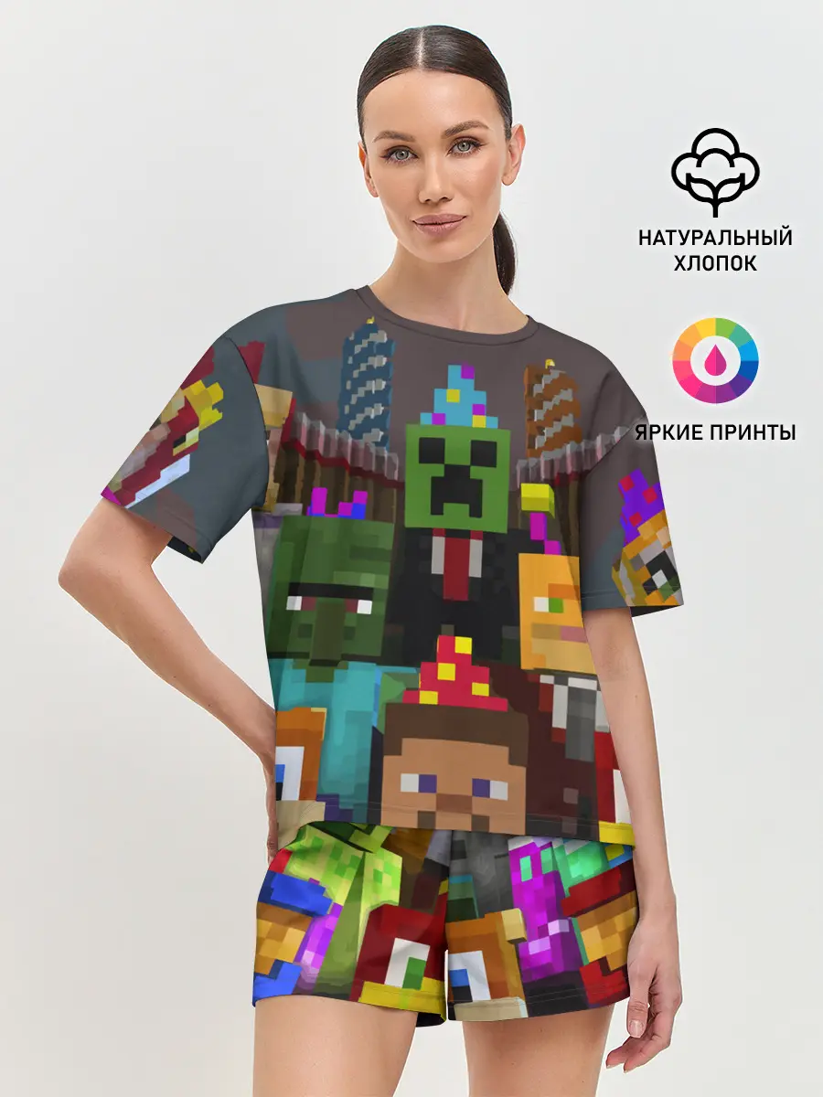 Женская пижама с шортами / MINECRAFT