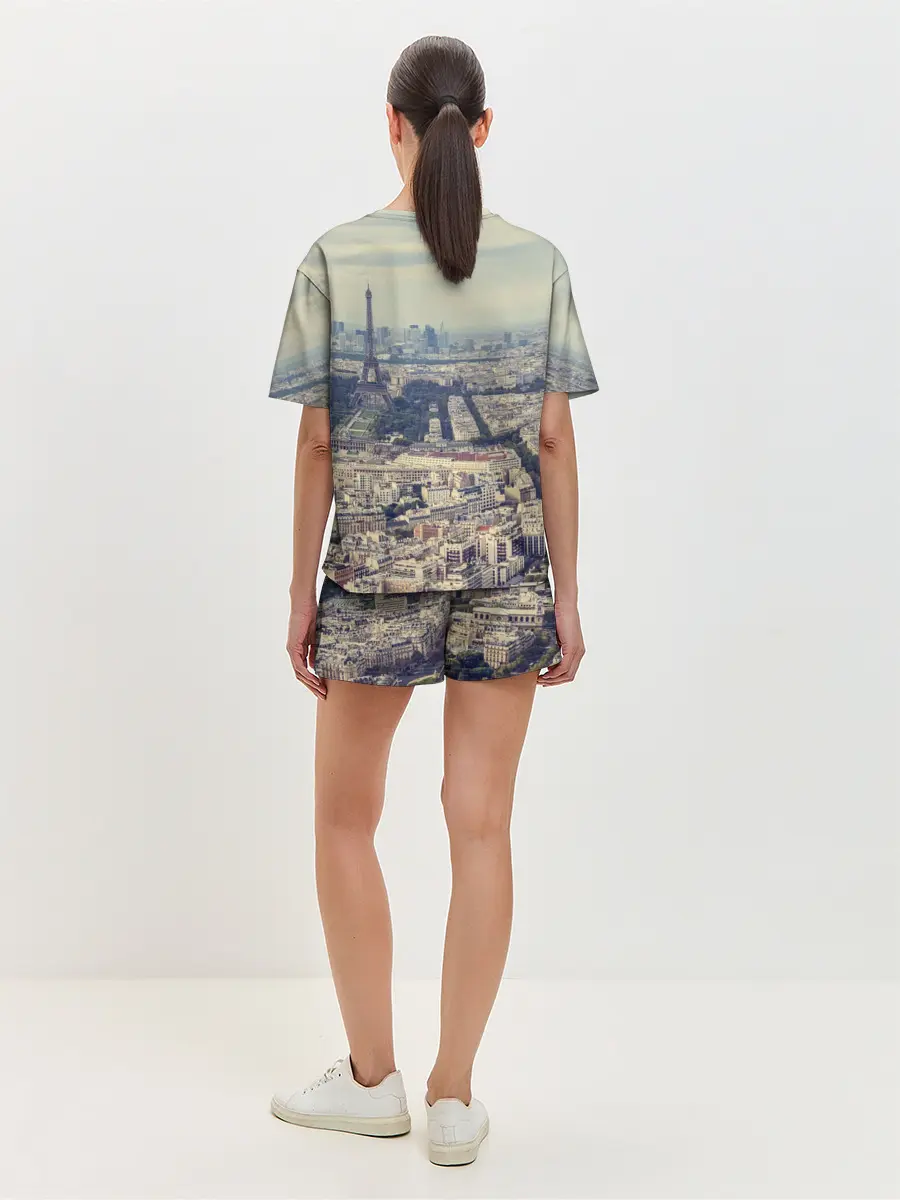 Женская пижама с шортами / Париж