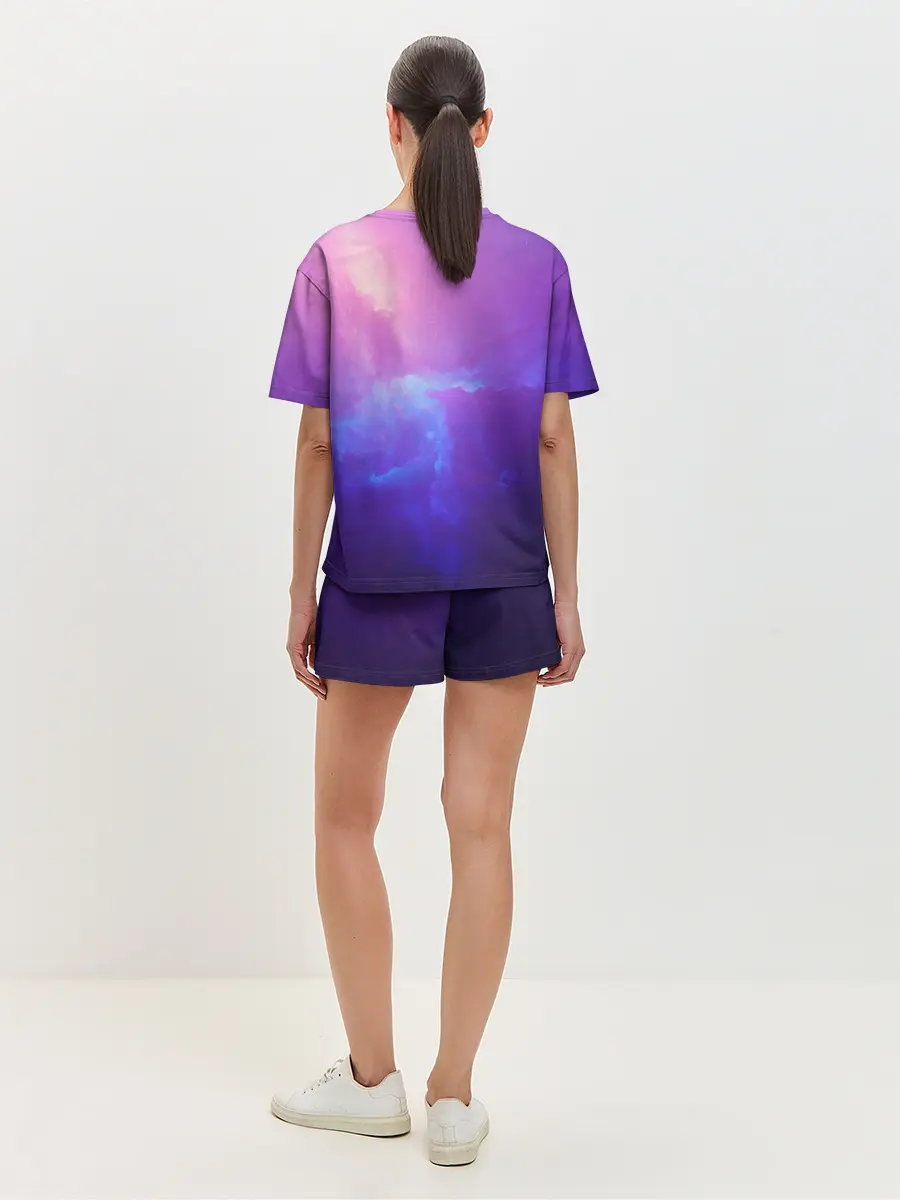 Женская пижама с шортами / Туманность