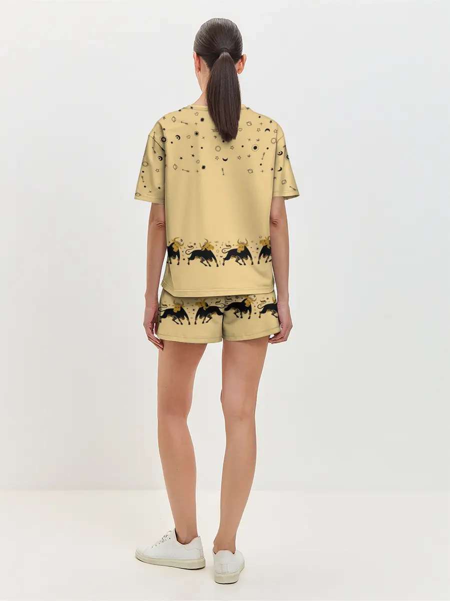 Женская пижама с шортами / год быка