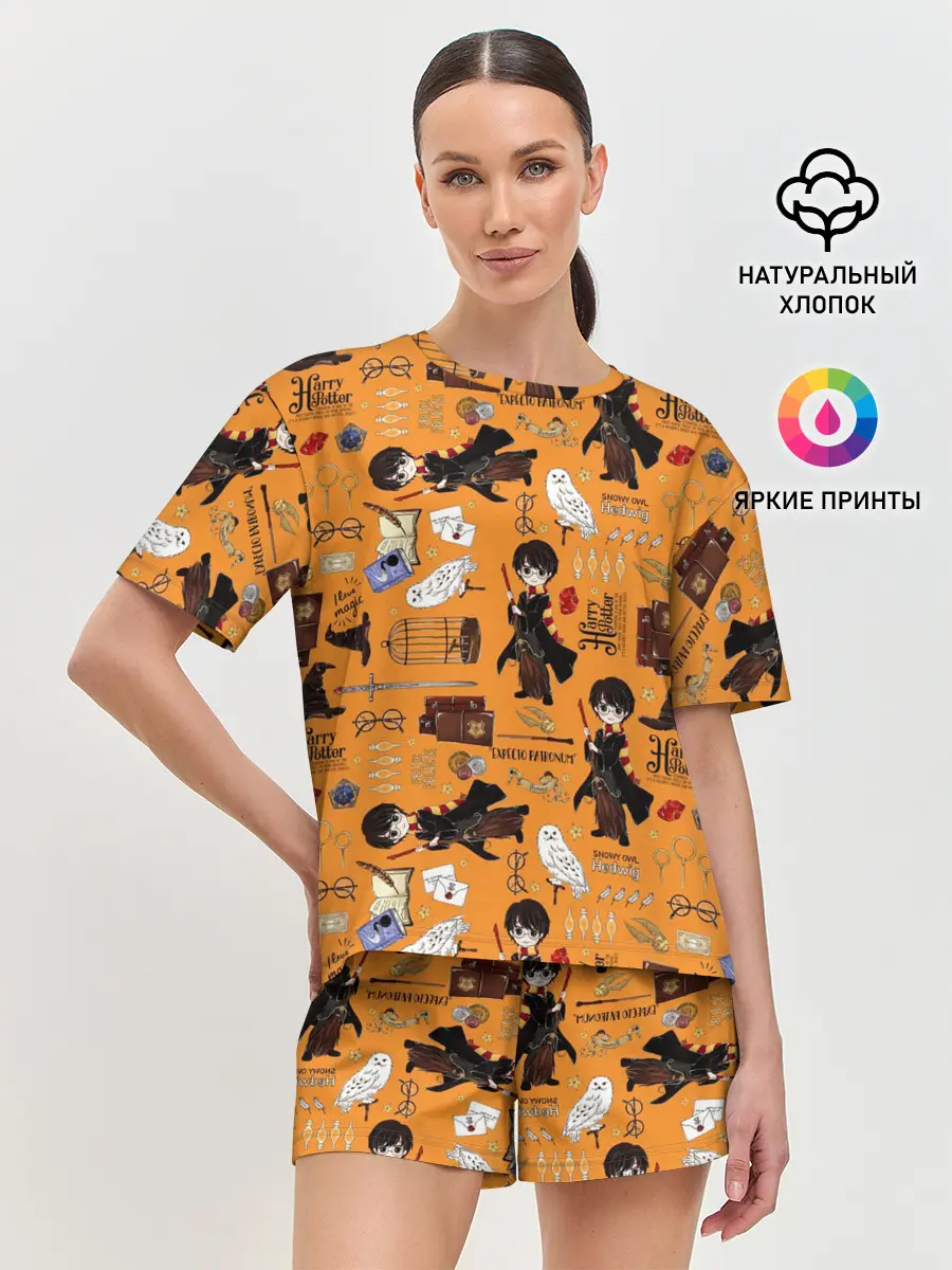 Женская пижама с шортами / Гарри Поттер