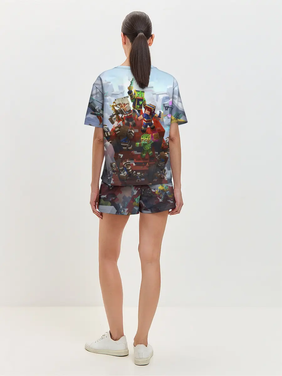 Женская пижама с шортами / Minecraft Dungeons